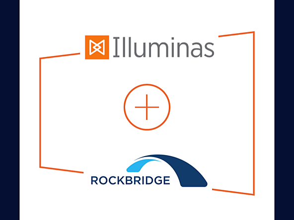 graphic showing illuminas and rockbridge logos and a plus sign